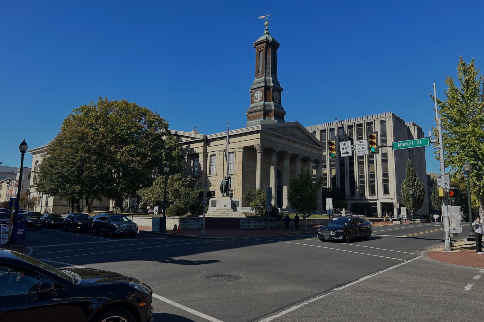 Historic Chester County Courthouse in downtown West Chester